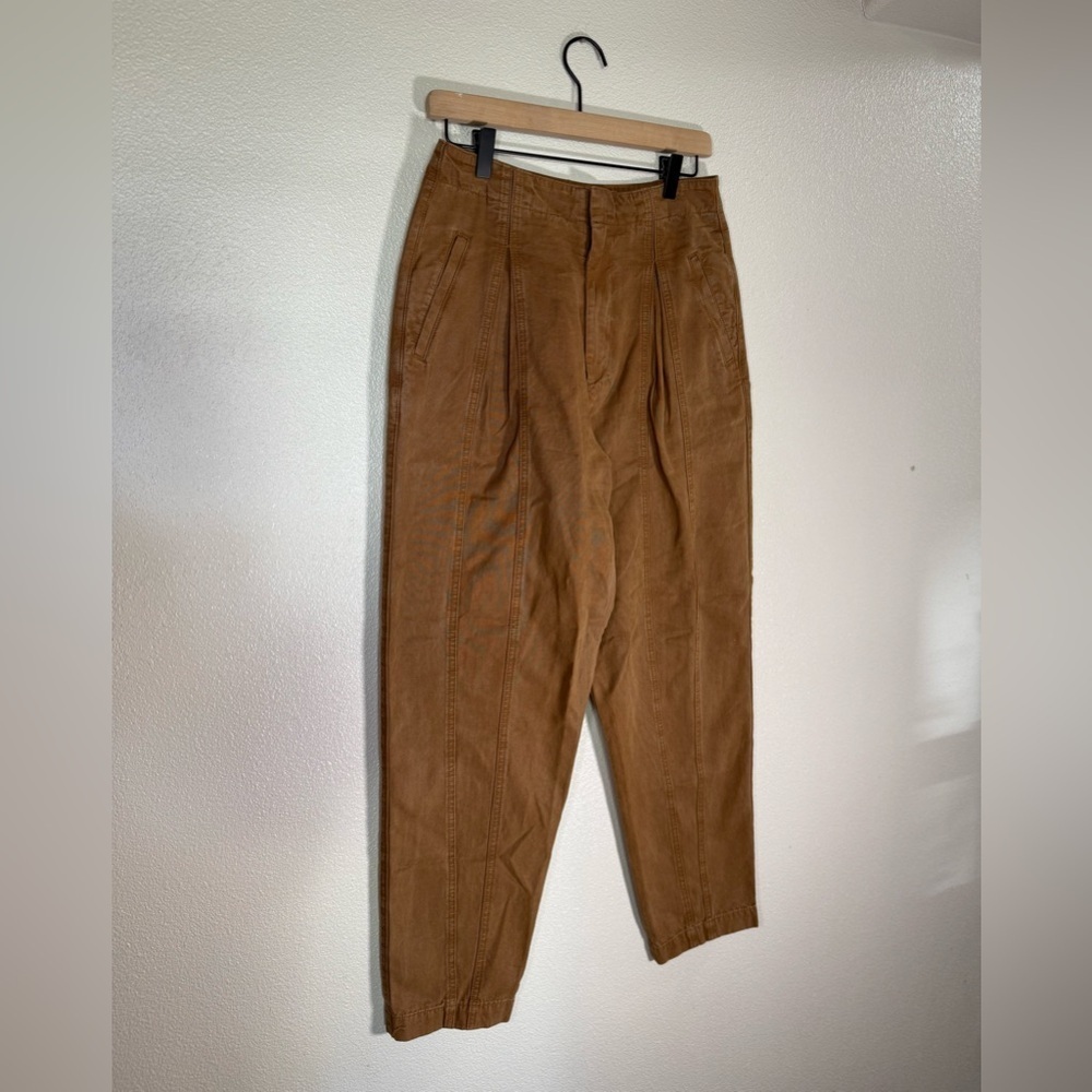 NWOT Joie Brown Elettra Straight Leg Barrel Pants‎ Size 6 Cotton Blend L10 - Picture 5 of 11